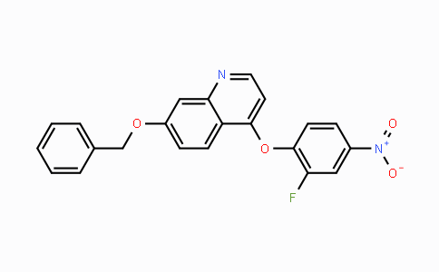 CAS No. 1394820-97-3, 7-(Benzyloxy)-4-(2-fluoro-4-nitrophenoxy)quinoline