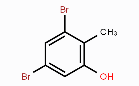 CAS No. 14122-00-0, 3,5-Dibromo-2-methylphenol
