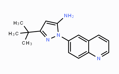 CAS No. 897373-62-5, 3-(tert-Butyl)-1-(quinolin-6-yl)-1H-pyrazol-5-amine