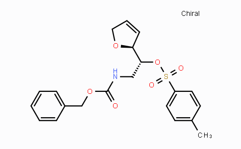 CAS No. 1001547-78-9, Benzyl N-[(2R)-2-[(2S)-2,5-dihydrofuran-2-yl]-2-[(4-methylbenzenesulfonyl)oxy]ethyl]carbamate