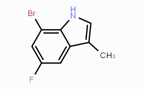 CAS No. 883001-24-9, 7-Bromo-5-fluoro-3-methyl-1H-indole