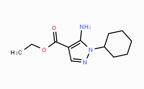 CAS No. 21253-62-3, 5-Amino-1-cyclohexyl-1H-pyrazole-4-carboxylic acid ethyl ester