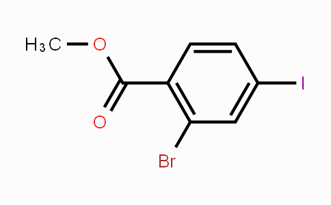 CAS No. 1261588-35-5, 2-Bromo-4-iodo-benzoic acid methyl ester