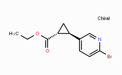 CAS No. 1357247-47-2, (trans)-Ethyl-2-(6-bromopyridin-3-yl)cyclopropanecarboxylate