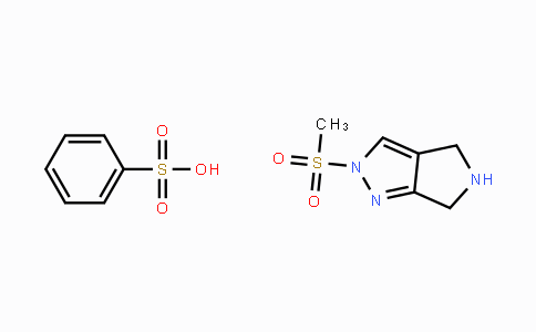 CAS No. 1280210-80-1, 2-(Methylsulfonyl)-2,4,5,6-tetrahydropyrrolo-[3,4-c]pyrazole benzenesulfonate