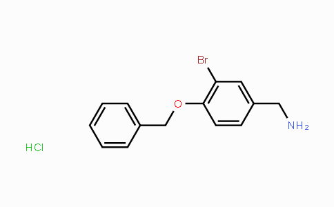 CAS No. 375854-71-0, Benzenemethanamine, 3-bromo-4-(phenylmethoxy)-, hydrochloride