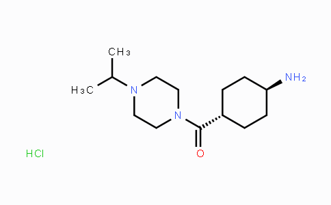 CAS No. 412291-17-9, Methanone, (trans-4-aminocyclohexyl)-[4-(1-methyleth[4-(1-methylethyl)-1-piperazinyl]-, hydrochloride