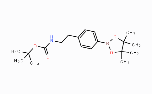 CAS No. 360792-43-4, tert-Butyl 4-(4,4,5,5-tetramethyl-1,3,2-dioxaborolan-2-yl)phenethylcarbamate