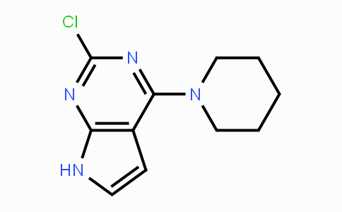 CAS No. 1070165-92-2, 2-Chloro-4-(piperidin-1-yl)-7H-pyrrolo[2,3-d]pyrimidine