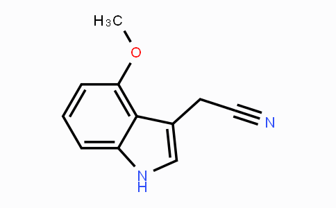 CAS No. 4837-74-5, (4-Methoxy-1H-indol-3-yl)acetonitrile