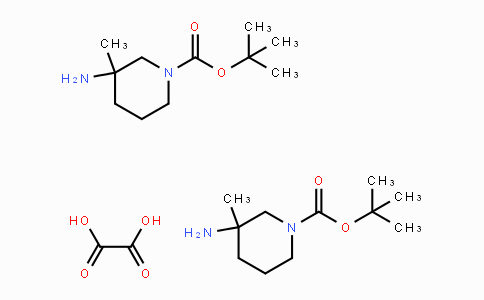 CAS No. 1408076-33-4, 3-Amino-1-Boc-3-methylpiperidine hemioxalate
