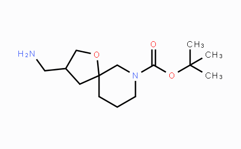 CAS No. 1160247-18-6, 1-氧杂-7-氮杂螺[4.5]癸烷-7-羧酸酸，3-(氨基甲基)-1,1-二甲基乙基酯