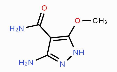 CAS No. 111375-25-8, 3-Amino-5-methoxy-1H-pyrazole-4-carboxamide
