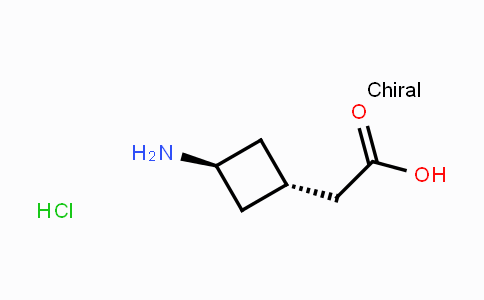 CAS No. 1408076-11-8, trans-(3-Aminocyclobutyl)acetic acid hydrochloride