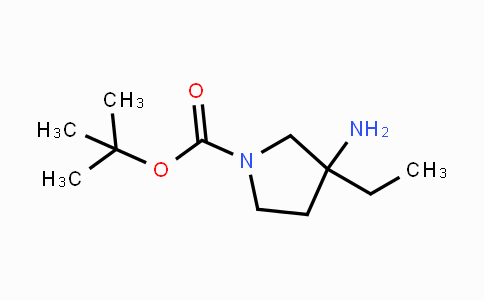 CAS No. 1158758-60-1, 1-Boc-3-amino-3-ethylpyrrolidine