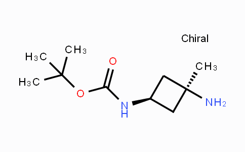 CAS No. 1408076-24-3, tert-Butyl (cis-3-amino-3-methylcyclobutyl)-carbamate