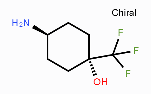 CAS No. 1408075-09-1, trans-4-Amino-1-(trifluoromethyl)cyclohexanol