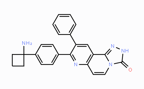 CAS No. 1032350-13-2, 8-(4-(1-Aminocyclobutyl)phenyl)-9-phenyl-[1,2,4]triazolo[3,4-f][1,6]naphthy ridin-3(2H)-one