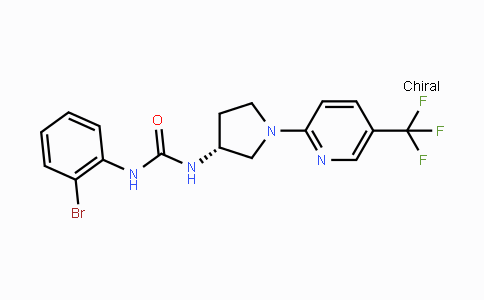 CAS No. 501951-42-4, 1-(2-Bromophenyl)-3-[(3R)-1-[5-(trifluoromethyl)-2-pyridyl]pyrrolidin-3-yl]urea