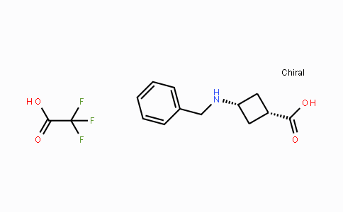 CAS No. 1274891-82-5, cis-3-Benzylaminocyclobutanecarboxylic acid trifluoroacetate
