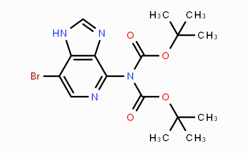 CAS No. 1392424-79-1, tert-Butyl N-(7-bromo-1H-imidazo[4,5-c]pyridin-4-yl)-N-tert-butoxycarbonyl-carbamate