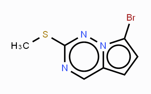 CAS No. 1233094-95-5, 7-Bromo-2-(methylthio)pyrrolo-[1,2-f][1,2,4]triazine