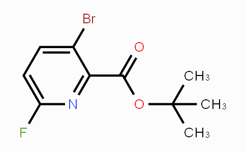 CAS No. 1430753-76-6, tert-Butyl 3-bromo-6-fluoropyridine-2-carboxylate