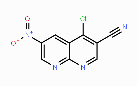 CAS No. 305370-84-7, 4-Chloro-6-nitro-1,8-naphthyridine-3-carbonitrile