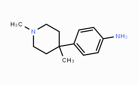 CAS No. 1242153-34-9, 4-(1,4-Dimethylpiperidin-4-yl)aniline