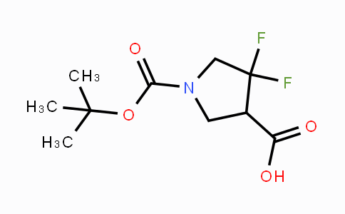 CAS No. 1196145-11-5, 1-(tert-Butoxycarbonyl)-4,4-difluoropyrrolidine-3-carboxylic acid
