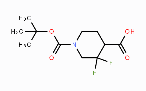 CAS No. 1303972-81-7, 1-Boc-3,3-difluoropiperidin-4-carboxylic acid