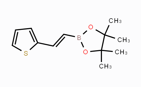 CAS No. 161395-82-0, 1,3,2-Dioxaborolane, 4,4,5,5-tetramethyl-2-[(1E)-2-(2-thienyl)ethenyl]-