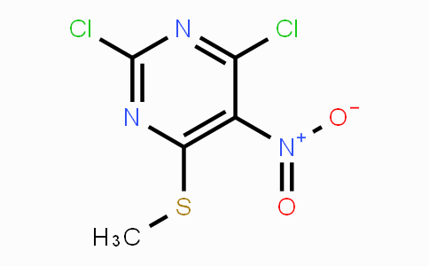 CAS No. 1451885-60-1, 2,4-Dichloro-6-(methylthio)-5-nitropyrimidine