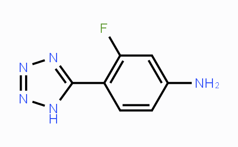 CAS No. 1171930-26-9, 3-Fluoro-4-(1H-tetrazol-5-yl)-phenylamine
