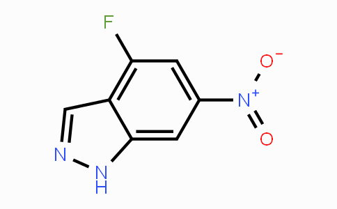 CAS No. 885520-01-4, 4-Fluoro-6-nitro-1H-indazole