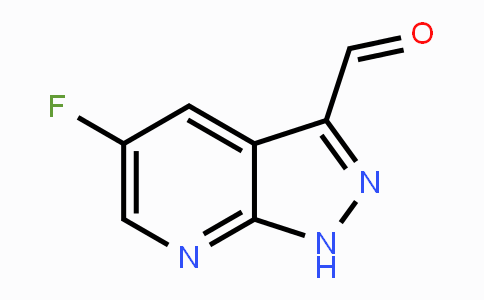 CAS No. 1256785-09-7, 5-Fluoro-1H-pyrazolo[3,4-b]pyridine-3-carbaldehyde