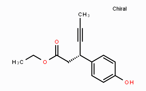 CAS No. 1292290-97-1, (3S)-3-(4-Hydroxyphenyl)-4-hexynoic acid ethyl ester