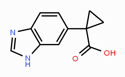 CAS No. 1056933-69-7, 1-(1H-Benzimidazol-6-yl)cyclopropane-carboxylic acid
