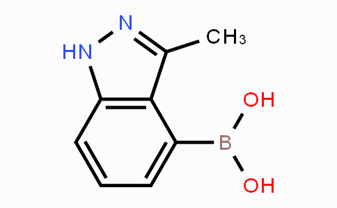 CAS No. 1310383-41-5, 3-Methyl-1H-indazole-4-boronic acid
