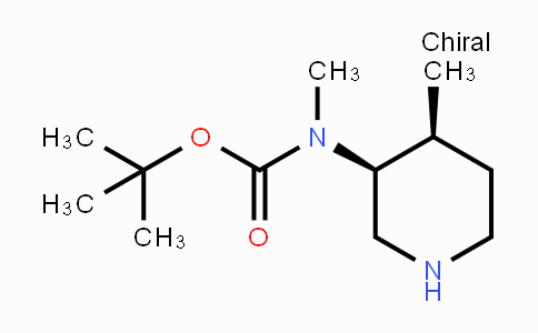 CAS No. 1419075-90-3, tert-Butyl methyl((3S,4S)-4-methylpiperidin-3-yl)carbamate