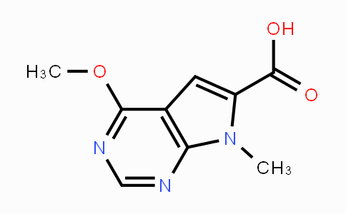 CAS No. 1523606-42-9, 4-Methoxy-7-methyl-7H-pyrrolo-[2,3-d]pyrimidine-6-carboxylic acid