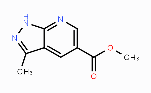 CAS No. 1150618-05-5, Methyl 3-methyl-1H-pyrazolo-[3,4-b]pyridine-5-carboxylate