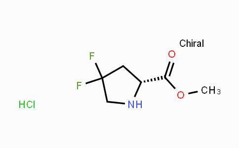 CAS No. 1408057-39-5, Methyl (R)-4,4-difluoropyrrolidine-2-carboxylate hydrochloride
