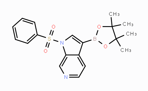 CAS No. 1174038-65-3, 1-(Phenylsulfonyl)-6-azaindole-3-boronic acid pinacol ester