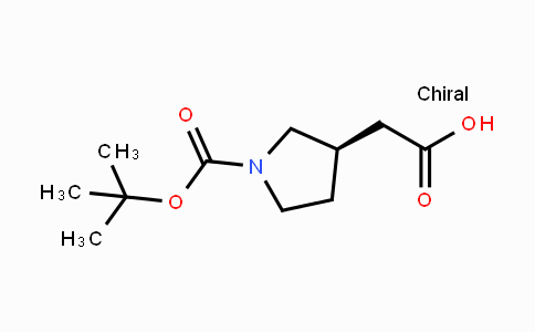 CAS No. 204688-60-8, (R)-1-Boc-3-pyrrolidine acetic acid