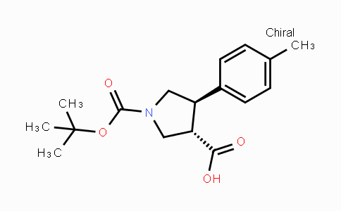CAS No. 959577-53-8, trans-1-Boc-4-(4-methylphenyl)-pyrrolidine-3-carboxylic acid