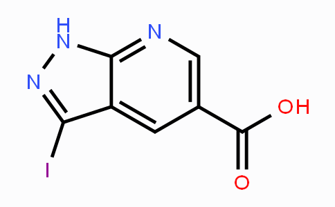 CAS No. 1221288-26-1, 3-Iodo-1H-pyrazolo[3,4-b]pyridine-5-carboxylic acid