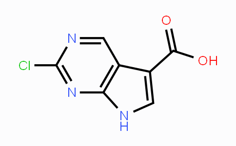 CAS No. 1060816-55-8, 2-Chloro-7H-pyrrolo[2,3-d]pyrimidine-5-carboxylic acid
