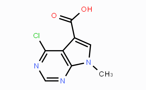 CAS No. 1069473-61-5, 4-Chloro-7-methyl-7H-pyrrolo-[2,3-d]pyrimidine-5-carboxylic acid