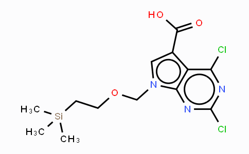CAS No. 950661-85-5, 2,4-Dichloro-7-SEM-7H-pyrrolo-[2,3-d]pyrimidine-5-carboxylic acid